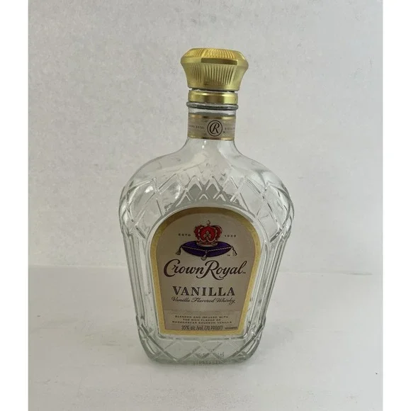Crown Royal VANILLA Decanter Bag & Box EMPTY Soft Beige Bag + Bottle Box w Logos - Picture 4 of 12
